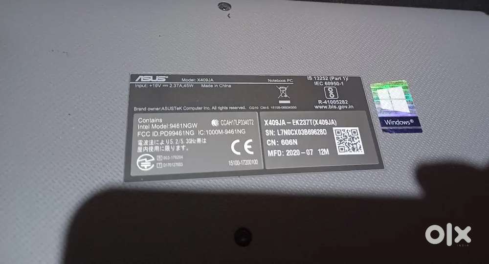 ASUS company Laptop,  15 days used new one