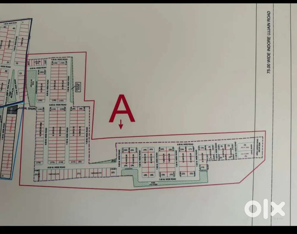 Ujjain road tech colour plot available