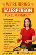 Sales person wanted