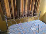 Steel Bed with Mattress - queen size