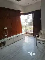 Independent 2bhk set with complete wooden work curtain fans chimney