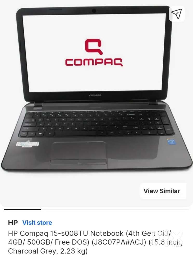 Hp compaq Laptop with windows 10 with new battery
