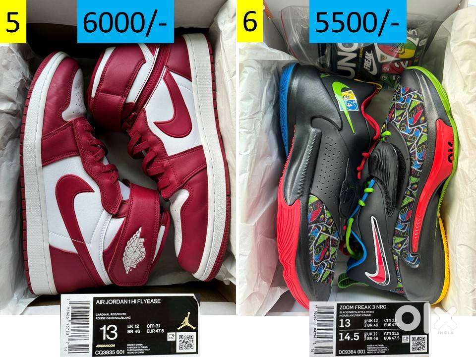 Nike Air Jordan Adidas Puma Shoes with Original Boxes Bills & Accessor
