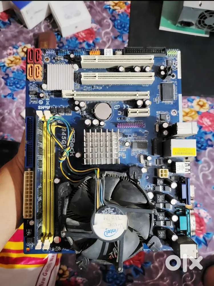 Computer RAM Mother board and power supply