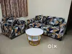 Sofa (3+1+1 seater) & 4 cushion