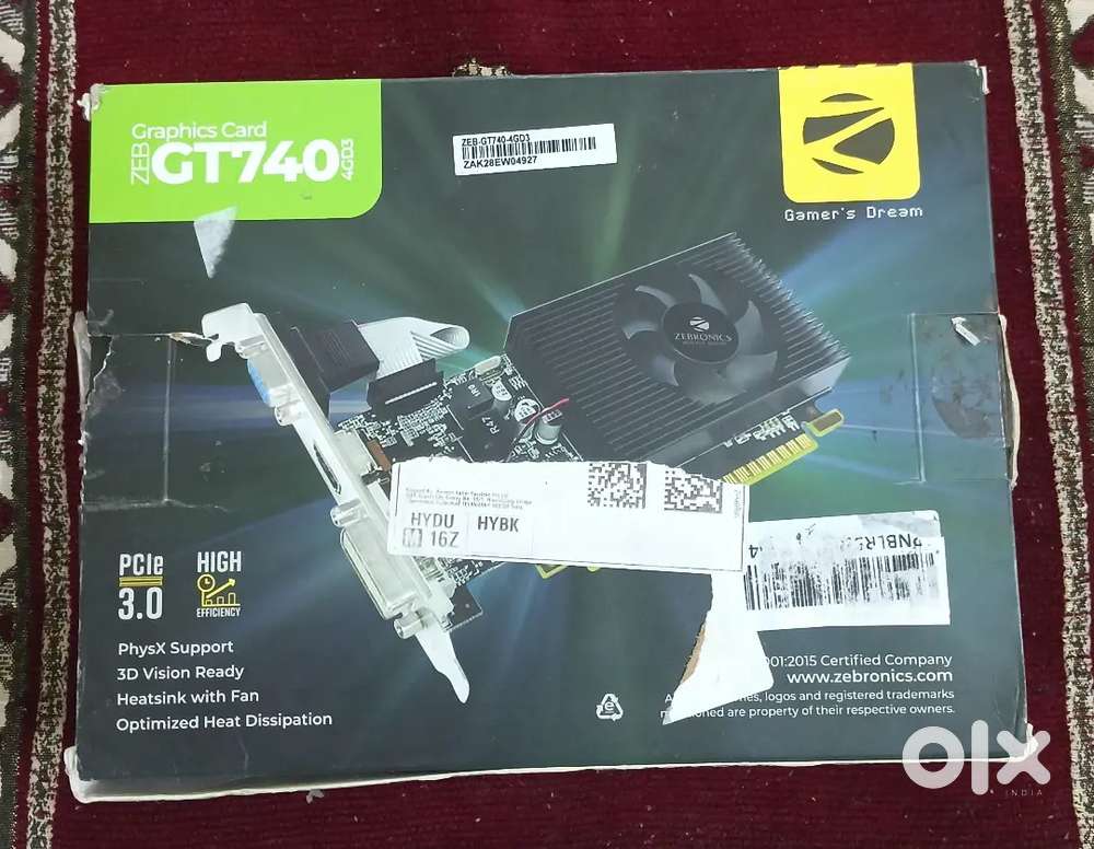 zebranics GT740 4GB DDR3 GRAPHICS CARD