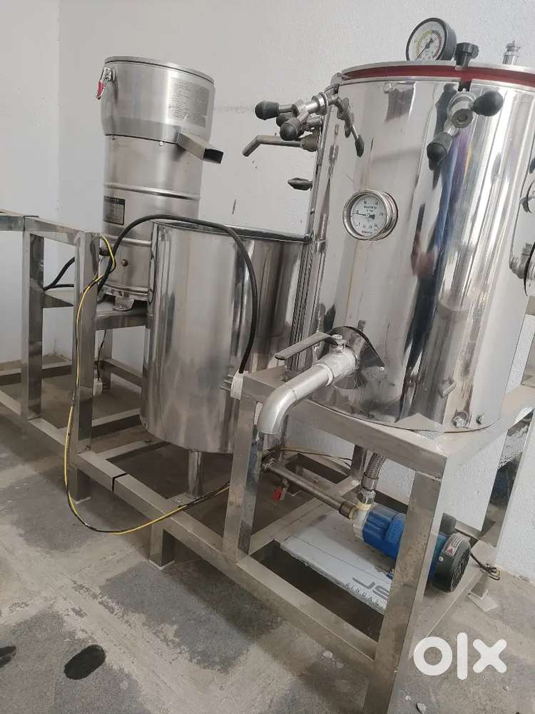 Soya milk, panner, curd making setup FOR SALE