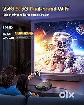 OFFER 100 inch WiFi Projector Watch TV,Cricket,MOVIES,Game's On Big Sc