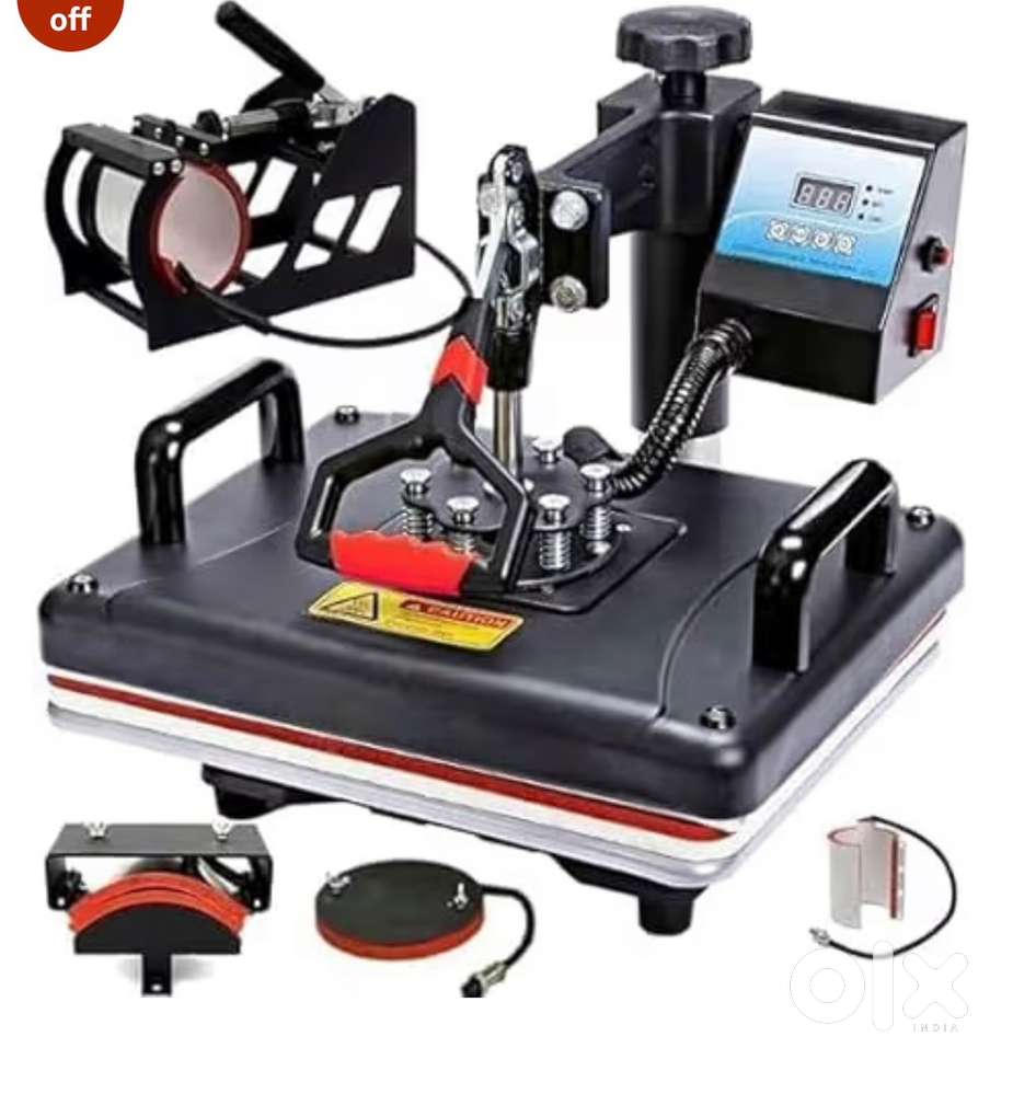 JD9 Heat Press Machine 5-in-1 Black