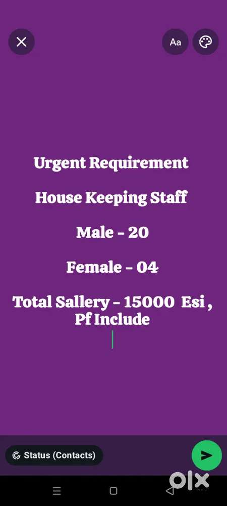 HouseKeeping Male & Female