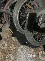 Enfield rim with tyre