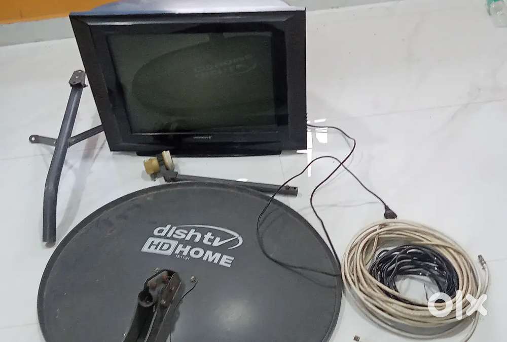 Videocon TV with dish and all setup
