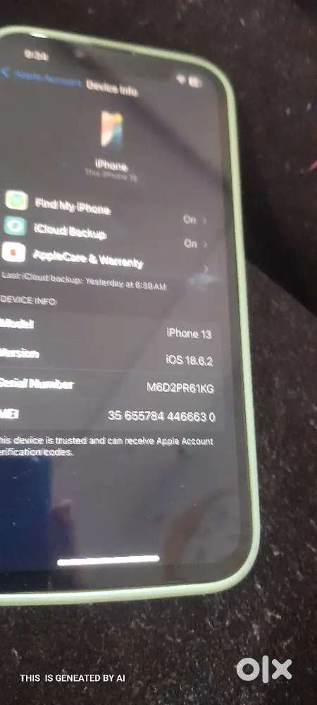 IPHONE 13 256 GB 6GB RAM