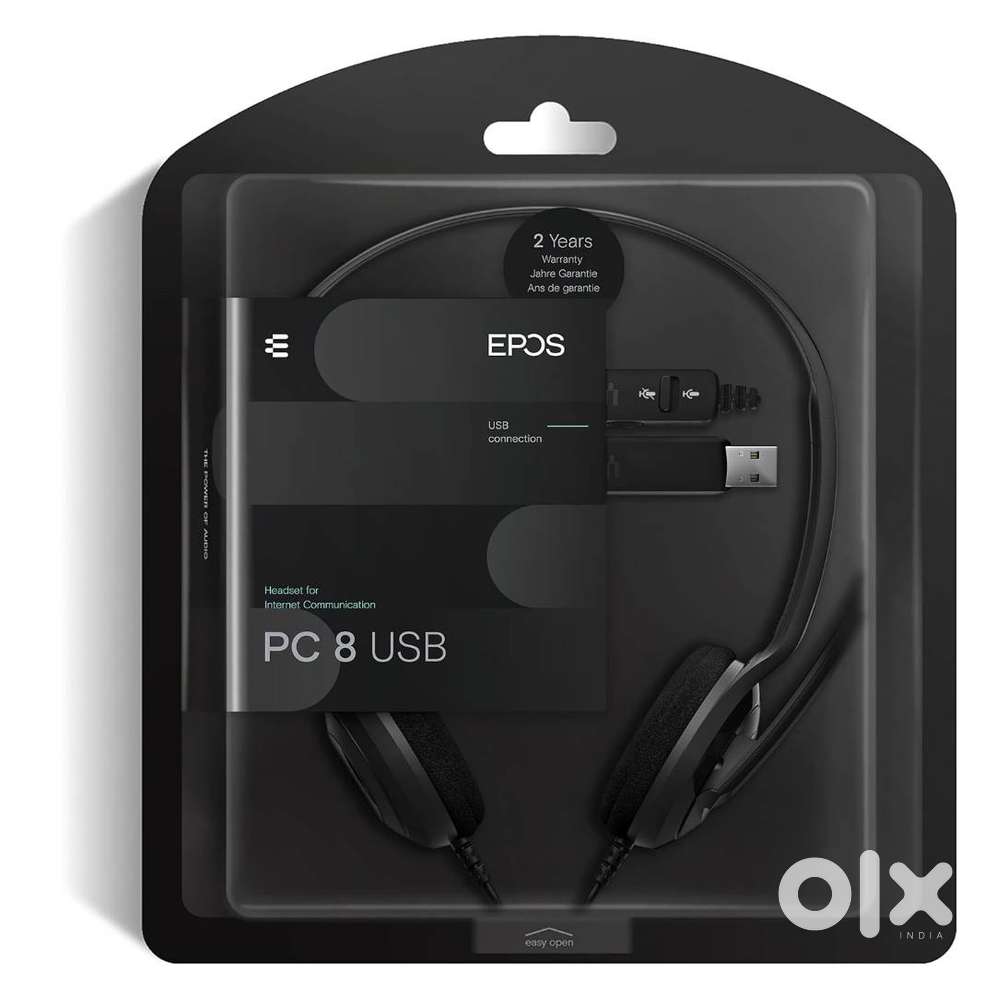 EPOS PC 8 USB A On-Ear Stereo Wired Headset with Microphone, Wired Hea