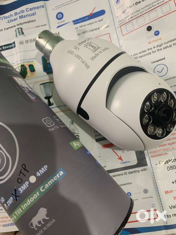 Bulb camera cctv