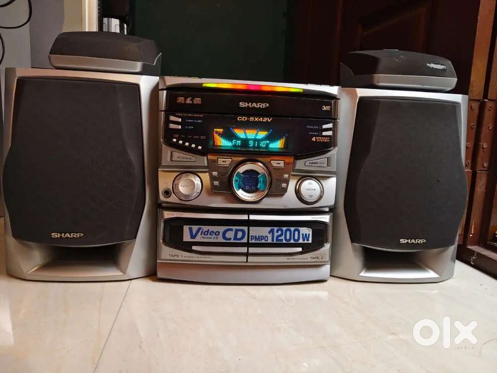 SHARP MUSIC SYSTEM FM AUX VERY GOOD CONDITION 4 CHANNEL