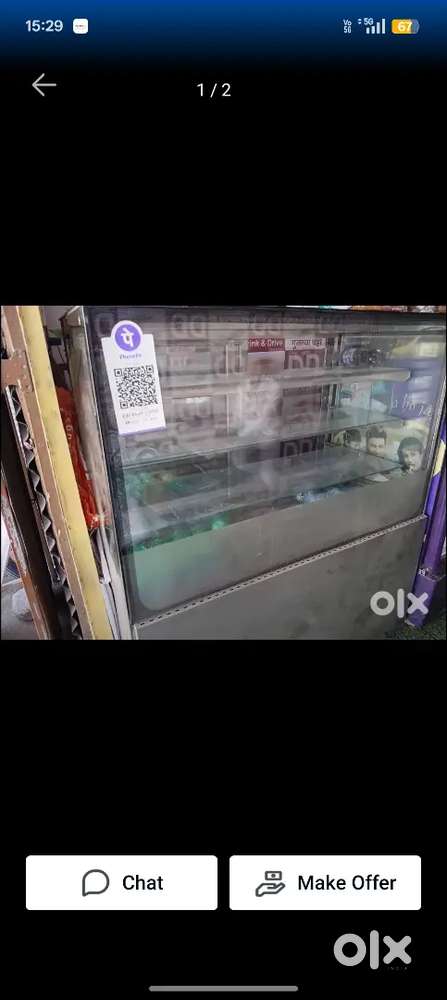 Sale 4 feet Big Display fridge 1.5 Ton