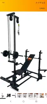 Home zym with 100 kg weight with 3 rod
