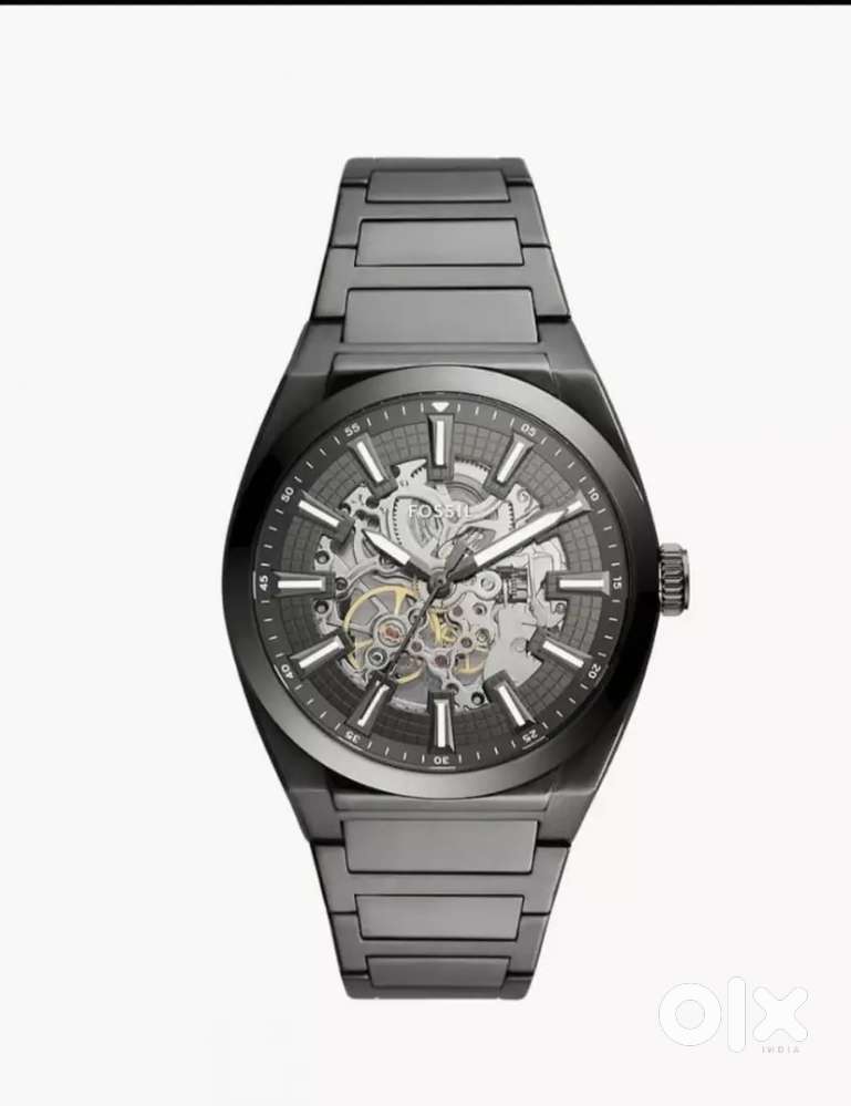 Fossil Everest Automatic smoke stainless steel watch model ME3206