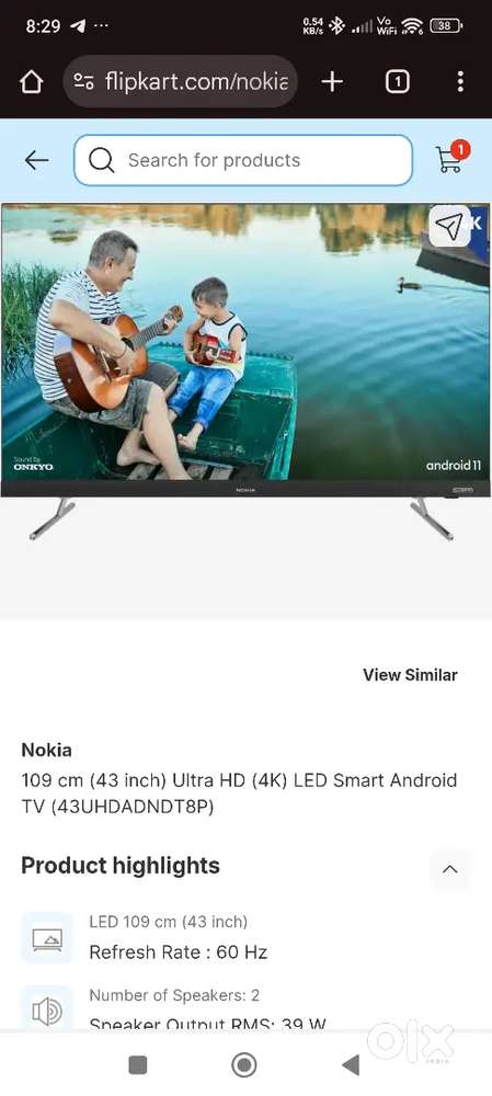 43 inch 4K TV