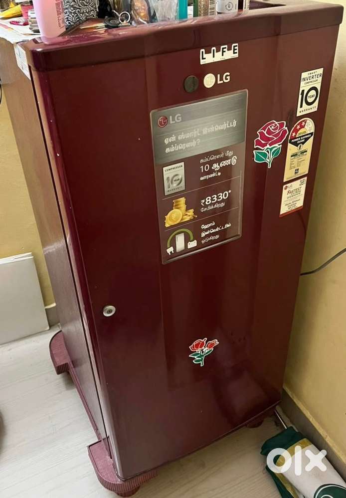 LG FRIDGE 185 Ltrs (SINGLE BACHELOR USED)