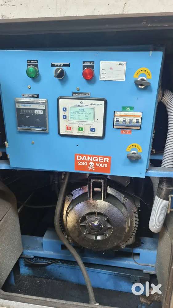 Ashok Leyland 15kv single phase generator