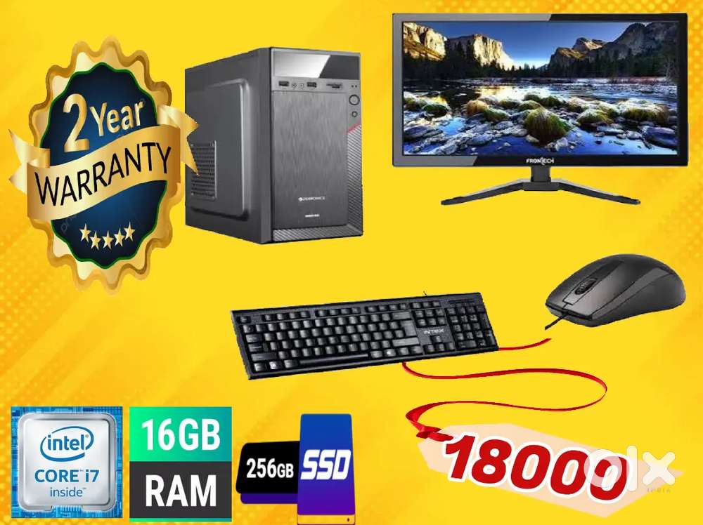 Special sale core i7 desktop combo set with warrenty only
