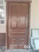 Teak wood Main door with frame and Pooja room door with fittings