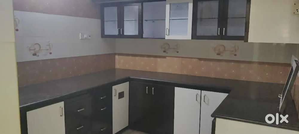 First floor two bhk with marble flooring only pure vegetarian