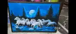 4 * 3 feet horse painting