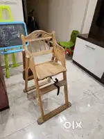 Babyhug Foldable Wooden High Chair