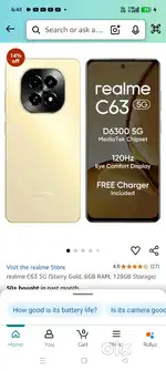 Realme c 63 5g model 2025