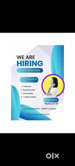 Work from home earn to part time & full time