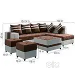 Biggest offer - buy new sofa 8499, L type sofa set 13990/- EMI avail