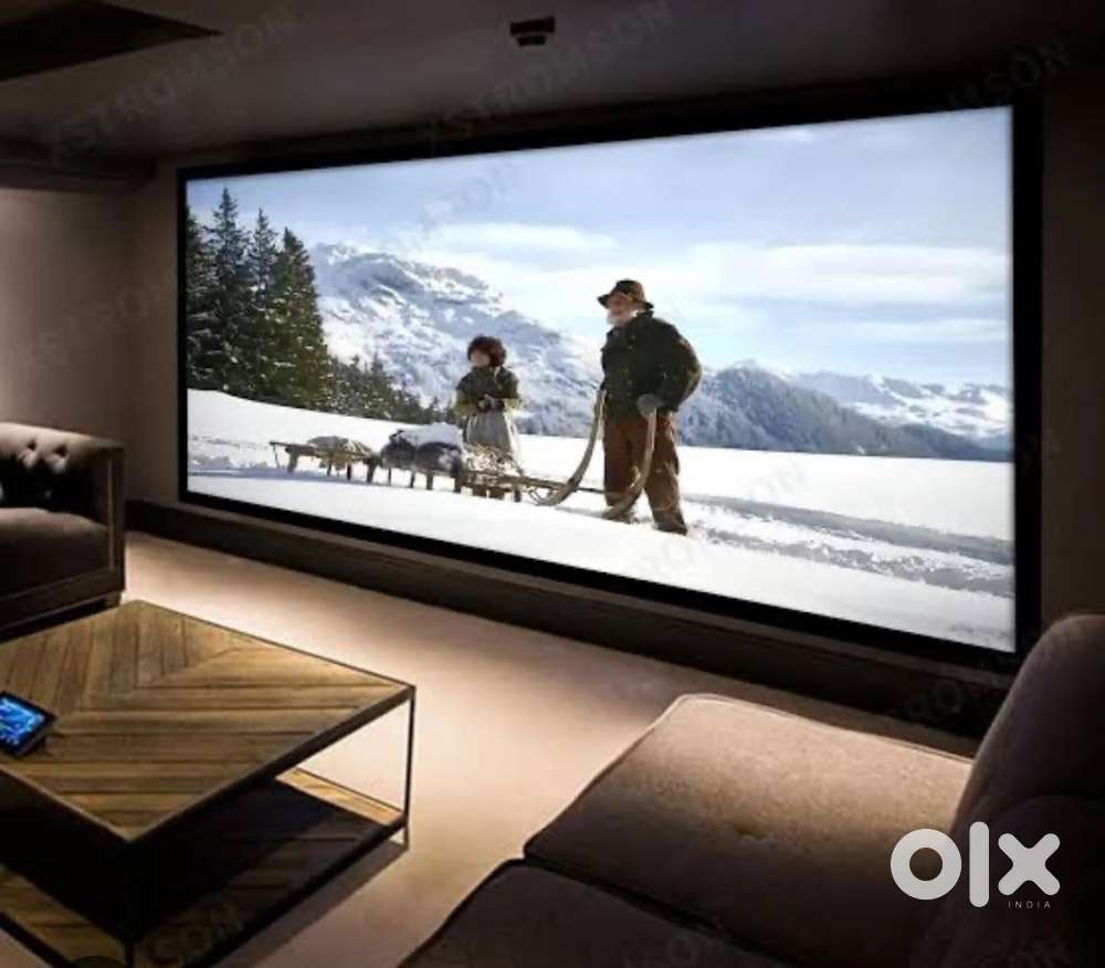 Home Projector + 2.1 Sub system + Screen