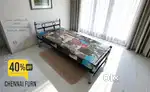 Cot sale Brand New Steel Bed @745 single double queen bed 56ER