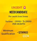 WORK FROM HOME (PART-TIME/ FULL-TIME)