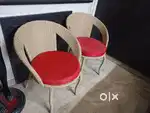 Almost new 2 garden chairs with cushions