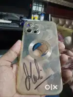 iPhone 12 pro cover with signature of MS Dhoni