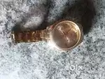 Golden colour watch