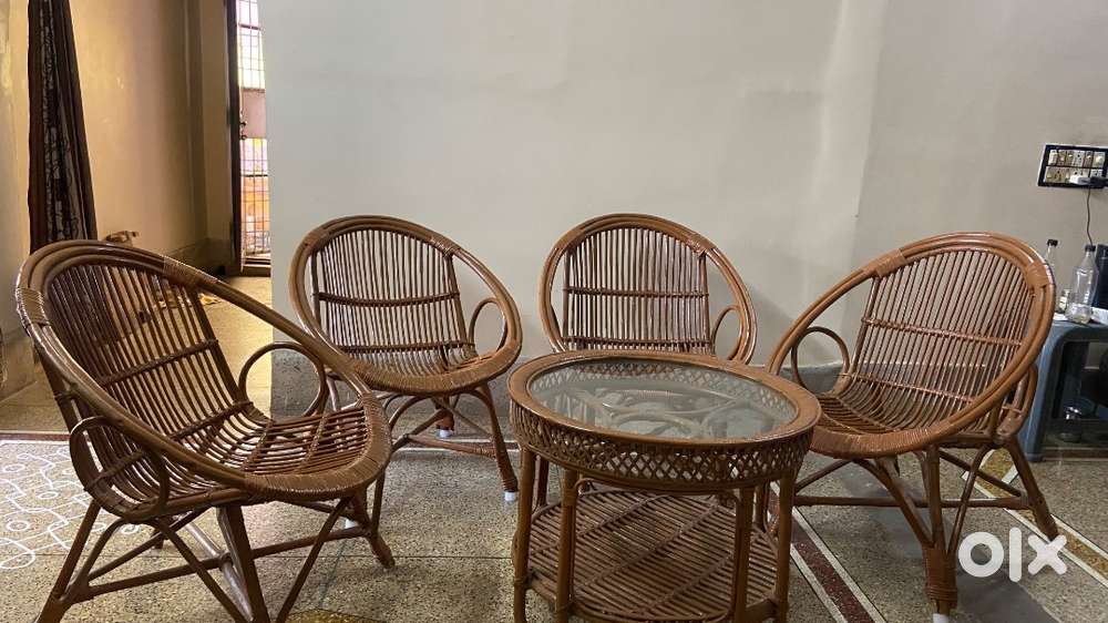 Cane chairs and tables