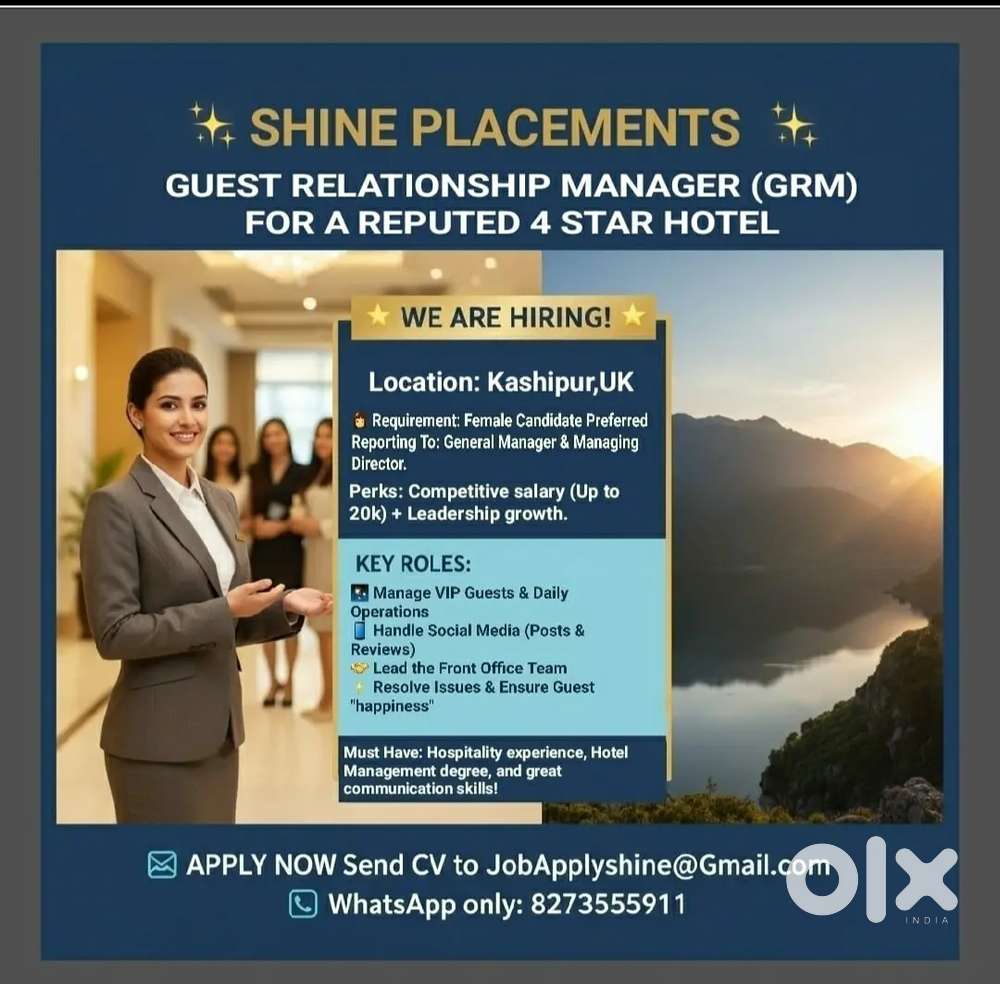 GUEST RELATIONSHIPS MANAGER (GRM)