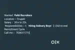 Wanted Feild Recruiters