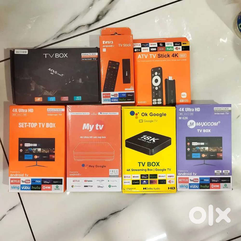 ANDROID TV BOX & TV STICK, LED TV, PROJECTER