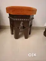 Antique Upholstered Stool