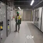Labour fensing work solar plant