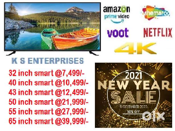 WINTER AMAZING OFFER 43 INCHES  SMART, 4K UHD LED TV IN 12,499 ONLY.