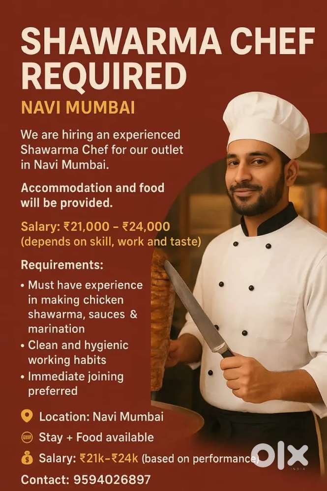 Shawarma Chef Required – Navi Mumbai