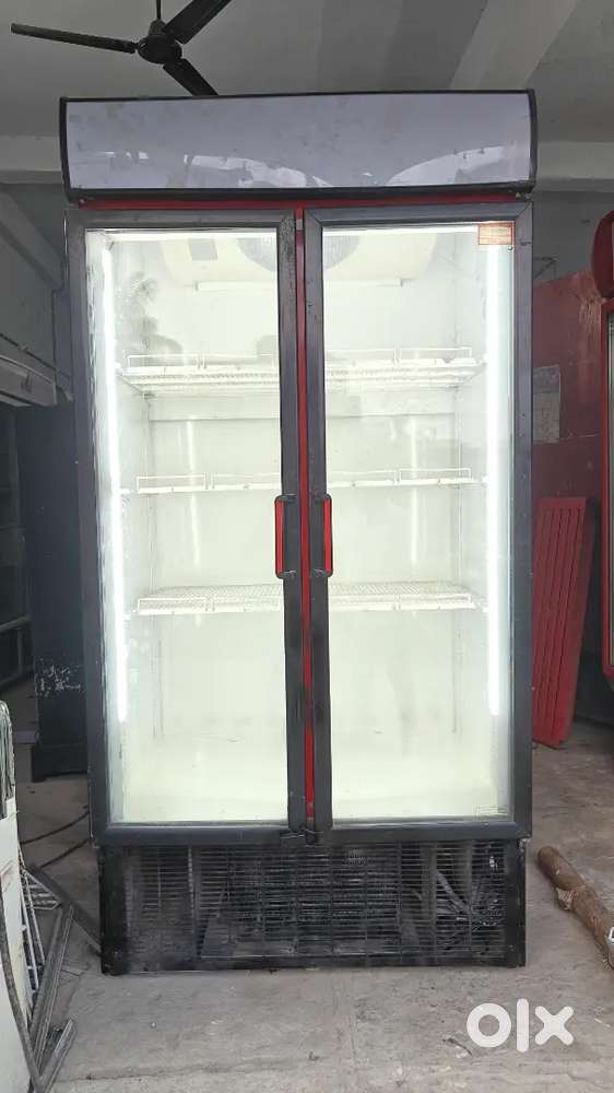double door fridge display