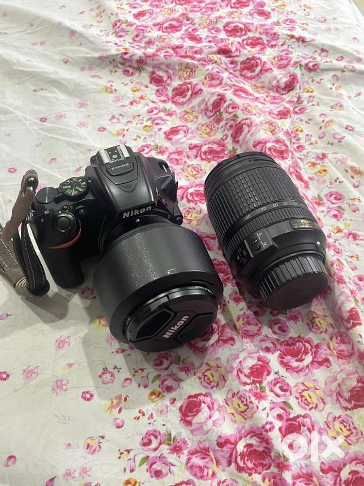 Nikon D5600 with kit lens and 2 prime lenses - 35mm and 85mm
